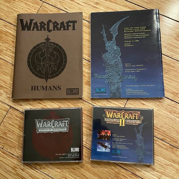 Lot of Warcraft II + Orcs CD-Rom + Manuals retro PC games - Picture 2 of 2
